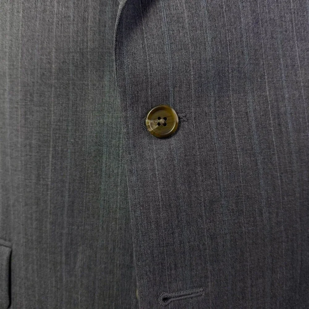 Lauren Ralph Lauren Men’s Sport Coat / Blazer 44R Gray Pinstripe Wool Cashmere